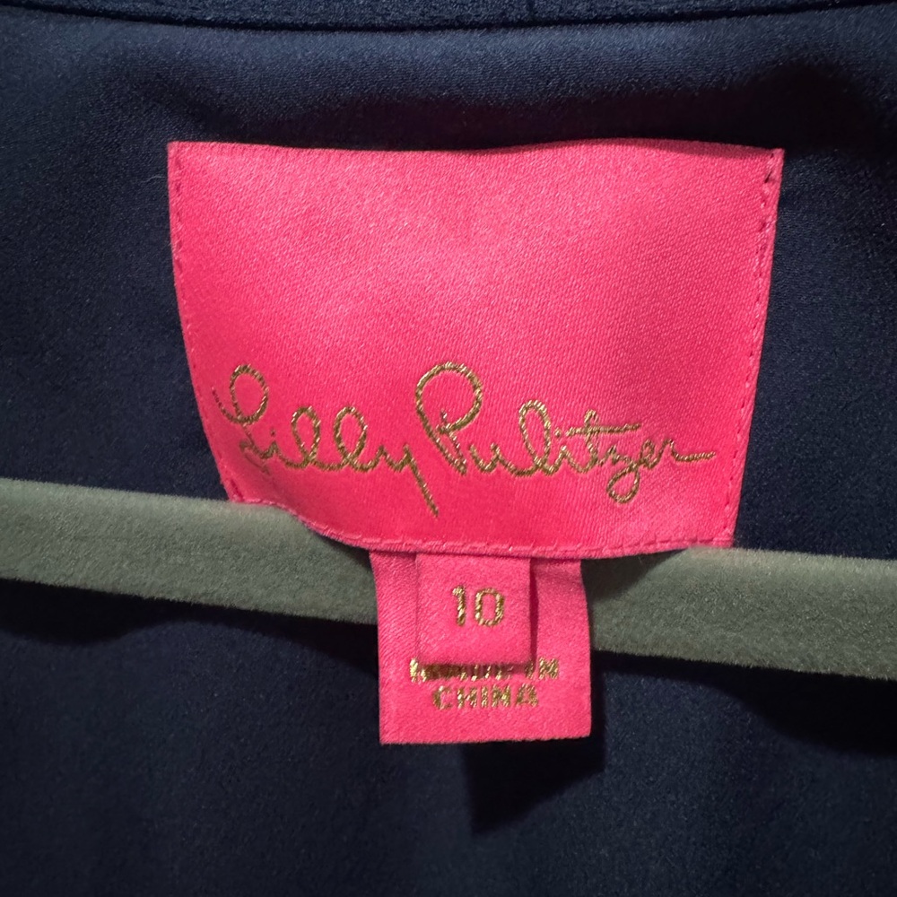 Lilly Pulitzer Navy Shea stretch dress brand new without tags size 10 - Picture 8 of 9